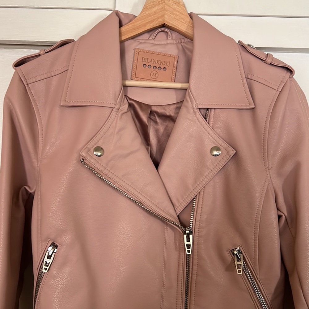 BLANK NYC, Light Pink Moto Jacket - Picture 4 of 8